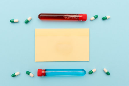 Prescribed Medicine Vitamins Minerals Curative Medical Supplies Scientific Studies Treatment Plans Laboratory Testing Illness Preventive Measures Treatment Plansの写真素材