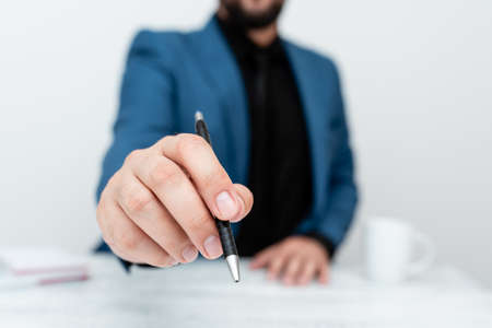 Discussing Important Idea Presenting Explaining Business Plan Designs Taking Notes Job Interview Ideas Giving Counsel Advice Lectures Work Orientationの写真素材