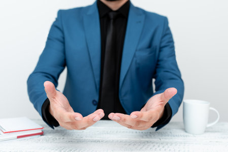 Discussing Important Idea Presenting Explaining Business Plan Designs Taking Notes Job Interview Ideas Giving Counsel Advice Lectures Work Orientationの写真素材