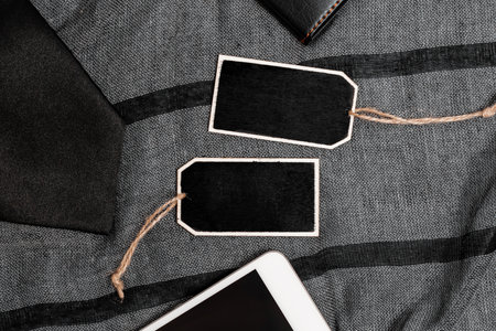 Smartphone Voice Video Calls, Displaying Pocket Contents, Writing Important Notes, Presenting Everyday Carry Essentials, Calculating Selling Prices, Leather Wallet Designsの写真素材