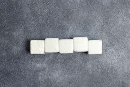 Sample Cube Rectangular Boxes Polished With Multi-Colour Symbolizing Stability Growth Development Aligned On Surface With Different Perspective Bounded By E-Supplies Accesoriesの写真素材