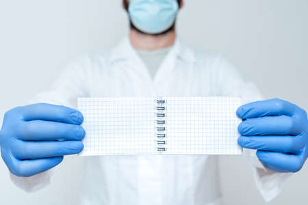 Scientist Presenting New Research, Chemist Planning Advance Procedures, Writing Important Notes,...
