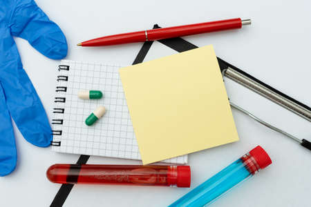 Spreading Virus Awareness Message, Preparing Infection Medicines, Taking Important Notes, Planning Preventive Measures, Gathering Medicinal Information, Wear Protective Gearsの写真素材