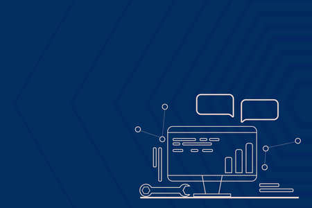 Computer Maintenance Repair Concept Abstract Communication Technology Image Presenting Report...