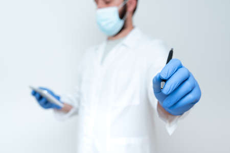 Scientist Demonstrating New Technology, Doctor Giving Medical Advice, Chemist Science Lectures...