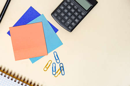 Multiple Assorted Collection Office Stationery Photo With Pens Pencils Notepads Notebook Ruler...