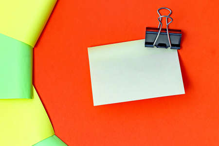 Multiple Assorted Collection Office Stationery Photo With Pens Pencils Notepads Notebook Ruler Stapler Scissors Clippers Paper Clips Holders Clipboard Placed Over Tableの写真素材