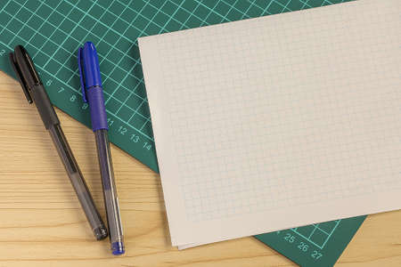 Multiple Assorted Collection Office Stationery Photo With Pens Pencils Notepads Notebook Ruler...