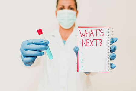 Handwriting text What S Is Nextquestion. Business idea Uncertainty about the following plan or...