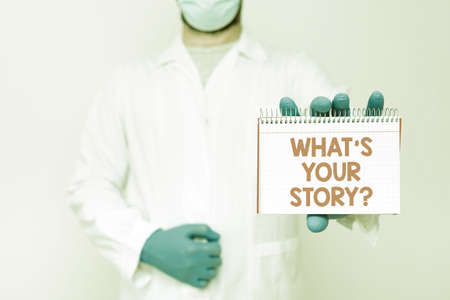 Conceptual display What S Your Story Question. Business idea Share or tell us your life experiences...