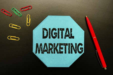 Inspiration showing sign Digital Marketing. Business showcase marketing of products using digital technologies Thinking New Bright Ideas Renewing Creativity And Inspirationの写真素材
