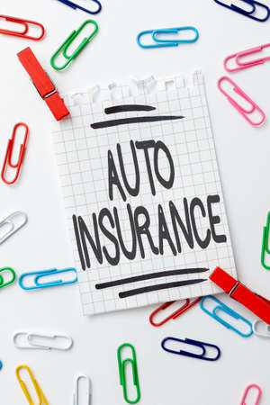 Hand writing sign Auto Insurance. Business showcase mitigate costs associated with getting into an auto accident Creative Home Recycling Ideas And Designs Concepts Trash To Cash Ideaの写真素材