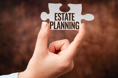 Text showing inspiration Estate Planning. Business showcase The management and disposal of that person s is estate Businesswoman Find Strategy For Resolving Connecting Missing Ideas At Workの写真素材