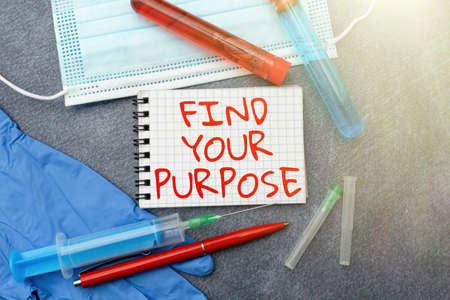 Inspiration showing sign Find Your Purpose question. Business showcase reason for something is done or for which exists Writing Prescription Medicine Laboratory Testing And Analyzing Infectionsの写真素材