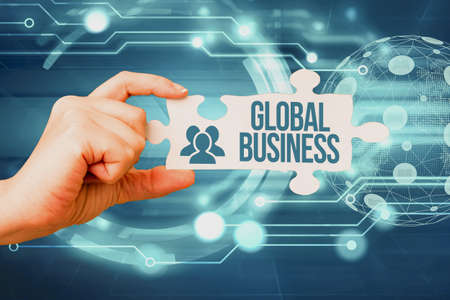 Conceptual display Global Business. Business showcase Trade and business system a company doing...
