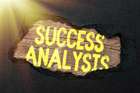 Text caption presenting Success Analysis. Internet Concept creating graph to determine increase in sales or profits Replacing Old Wallpaper Design, Creating New Wall Pattern And Layoutの写真素材