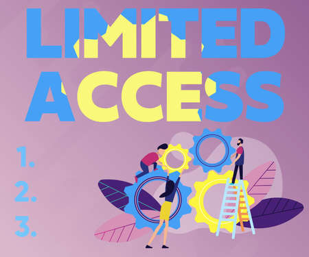 Handwriting text Limited Access. Business concept Having access restricted to a quite small number of points Abstract Helping Build Community, Society Working Together Conceptの写真素材