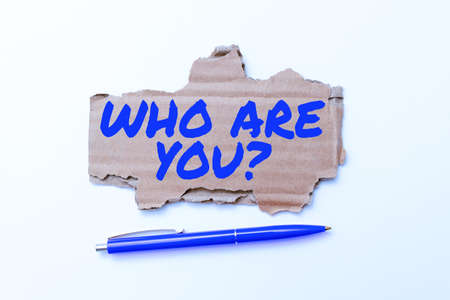 Handwriting text Who Are You Question. Word for asking about its identity or personal information Creative Home Recycling Ideas And Designs Concepts Trash To Cash Ideaの写真素材