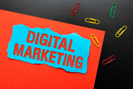 Inspiration showing sign Digital Marketing. Business showcase market products or services using technologies on Internet Thinking New Bright Ideas Renewing Creativity And Inspirationの写真素材