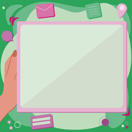 Abstract Deleting Browser History, Editing Organizing Online Files, Spreading Cyber Business Presence, Information Gathering Ideas, Internet Chatting Browsing Activitiesのイラスト素材