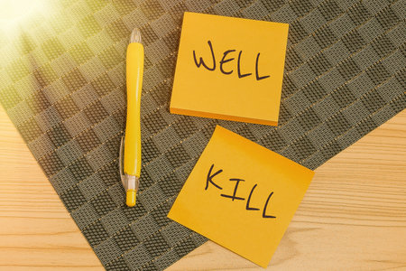 Text showing inspiration Well Kill. Business overview operation of placing a column of heavy fluid...