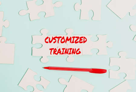 Conceptual caption Customized Training. Concept meaning Designed to Meet Special Requirements of...