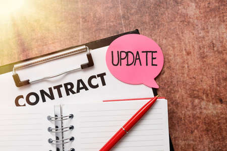 Text sign showing Update. Business showcase Make something more modern Adding new facts Changing its...