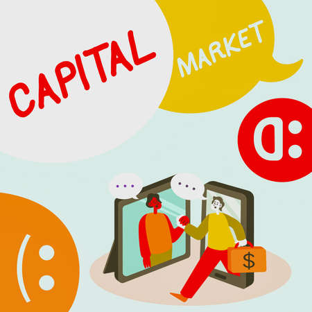 Conceptual display Capital Market. Conceptual photo the venues where savings and investments are channeled -42439の写真素材
