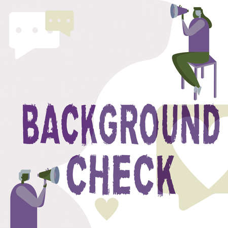 Handwriting text Background Check. Business overview way to discover issues that could affect your...
