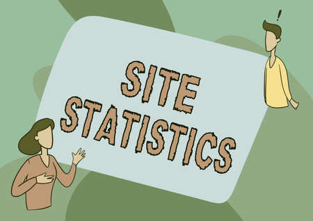 Conceptual caption Site Statistics. Internet Concept measurement of behavior of visitors to certain...