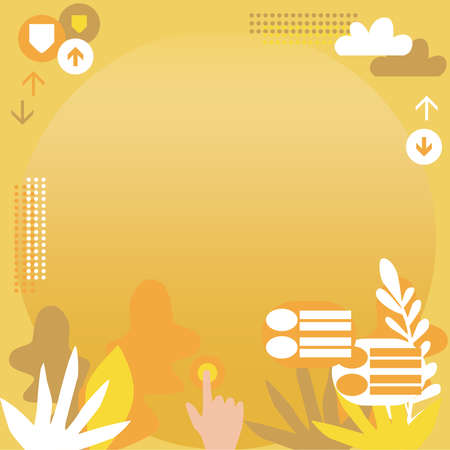 Hands Pressing Screen Of Mobile Phone Showing The Futuristic Technology. Palm Tapping Cell Phone Inside Room Presenting Modern Automation.のイラスト素材