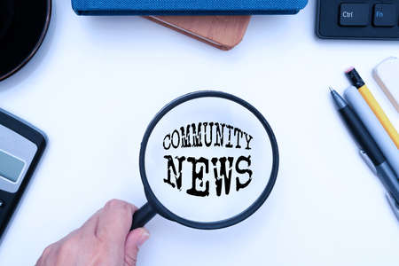 Inspiration showing sign Community News. Business idea news coverage that typically focuses on city...