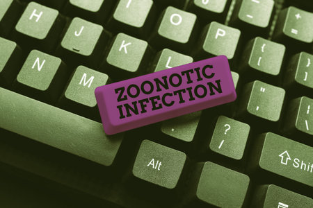 Text caption presenting Zoonotic Infection. Business approach Zoonotic Infection Entering New...