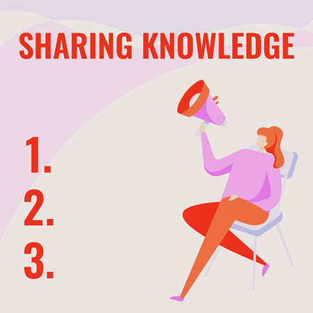 Conceptual caption Sharing Knowledge. Internet Concept activity through which wisdom is exchanged...