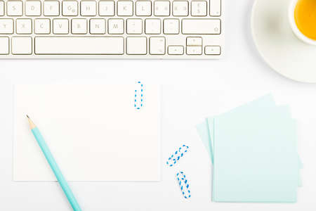 Important Announcements On Piece Of Paper On Desk With Memos, Pen, Hot Drink And Keyboard. Crutial...