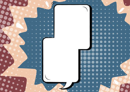 Message Box And Colorful Doodles Against Creative Wallpaper. Design Of Blank Communication Bubbles...