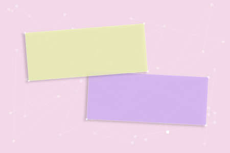 Blank Color Chat Boxes With Geometric Angles Over Background Design. Creative Banners For Business...