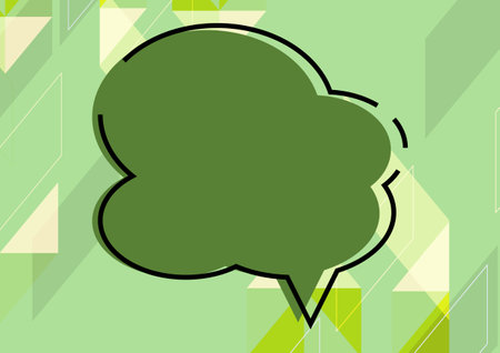 Blank Cloud Thought Bubble With Copy Space Over Colorful Background Design. Empty Message Box Representing Web Banners, Business Promotion And Advertisement.の写真素材