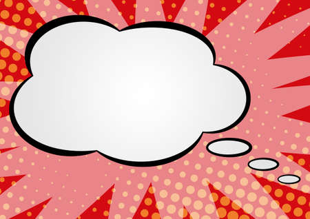 Design Of Blank Thought Bubbles. Graphic Design Of Chat Displaying Copy Space Against Wallpaper With...