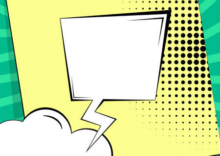 Design Of Blank Thought Bubbles In Thunderstorm And Cloud Shape. Graphic Design Of Text Displaying...