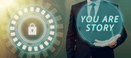 Inspiration showing sign You Are Story. Business overview Your stories count and are important worth...