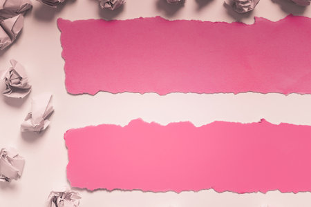 Abstract Plain Tear Paper Showing Background Conspectus Flatlay Sheet Presenting Another Backdrop Outline Pad Exhibiting Real History Broken Note Reveal Behindの写真素材