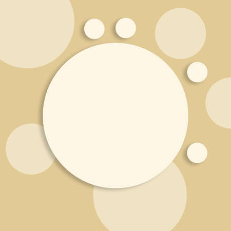 Blank Design Circles With Copy Space For Business Promotion Over Color Background Design. Empty Template Sheet Displaying Blueprints And Strategies For Progress.の写真素材