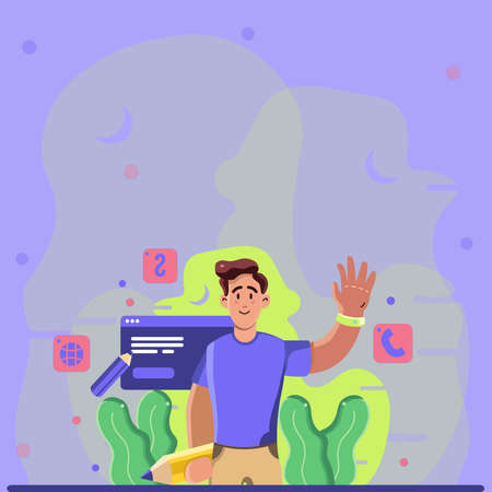 Businessman Holding Tablet And Pen Drawing Box With Graphs By Arrows Going Up And Digitally...