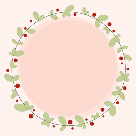 Blank Frame Decorated With Colorful Flowers And Foliage Arranged Harmoniously. Empty Poster Border Surrounded By Multicolored Bouquet Organized Pleasantly.のイラスト素材