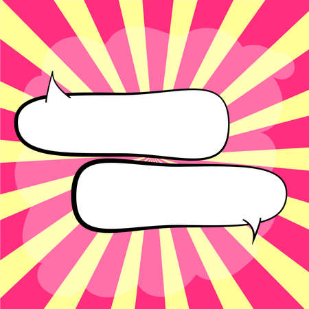 Comics Design Frames. Beautiful Photo Frame Set With Boom Bubbles For Design Collage, Funny Cute Comic Photos Collection For Kids, Design Drawingのイラスト素材