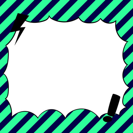 Comics Design Frames. Beautiful Photo Frame Set With Boom Bubbles For Design Collage, Funny Cute Comic Photos Collection For Kids, Design Drawingのイラスト素材