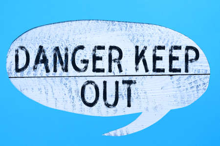 Text showing inspiration Danger Keep Out. Word Written on Warning be alert stay away from this point...
