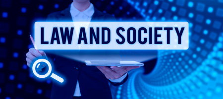 Handwriting text Law And SocietyAddress the mutual relationship between law and society. Conceptual...
