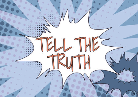 Inspiration showing sign Tell The TruthConfess some personal fact that someone wants keeps hidden. Word Written on Confess some personal fact that someone wants keeps hiddenの写真素材